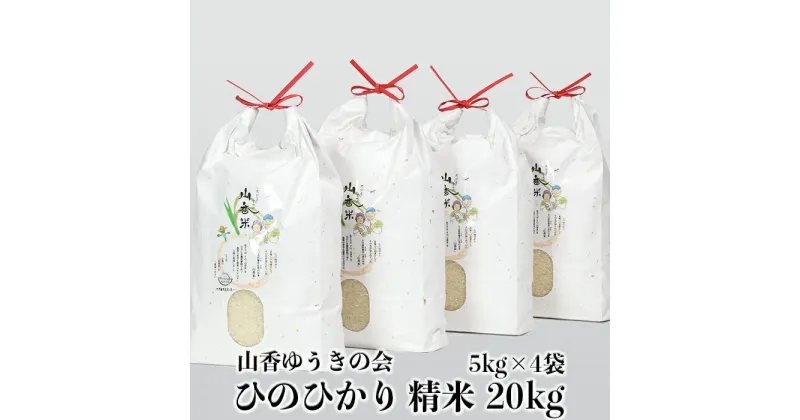 【ふるさと納税】【令和6年産新米／令和6年10月中旬より順次発送】山香ゆうきの会の米 20kg（精米：ひのひかり） 20kg 米 新米 ＜002-006_6＞