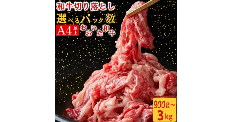 【ふるさと納税】おおいた和牛切り落とし[匠牧場]【パック数が選べる！】900g〜3kg（3パック〜10パック）※真空パック 牛肉 切り落とし すき焼き 牛 小分け 和牛 おすすめ 国産 おおいた和牛 バーベキュー 生産者応援の品 ＜102-701＞