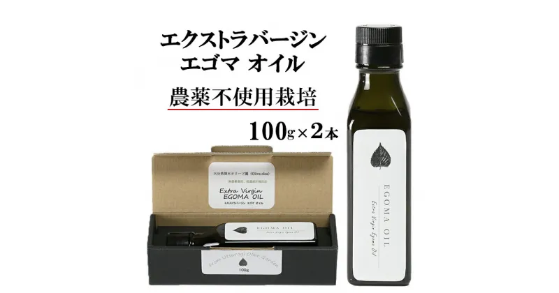 【ふるさと納税】エゴマオイル(EGOMA OIL) 100g×2本セット 無農薬栽培 低温直圧搾油法 大分県産 先行予約＜143-006_5＞