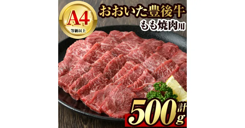 【ふるさと納税】豊後牛 もも 焼肉(500g)牛肉 お肉 牛もも 焼き肉 バーベキュー BBQ セット 冷凍 国産 大分県産【106401200】【まるひで】