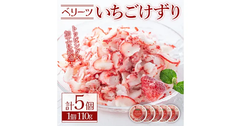 【ふるさと納税】いちごけずり(計550g・110g×5個)苺 イチゴ ベリーツ けずり【107600401】【ステーキハウス　ルートテン】