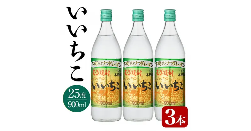 【ふるさと納税】いいちこ 25度 ビン(計2.7L・900ml×3本)酒 お酒 むぎ焼酎 900ml 麦焼酎 いいちこ アルコール 飲料 常温 三和酒類【106102300】【酒のひろた】