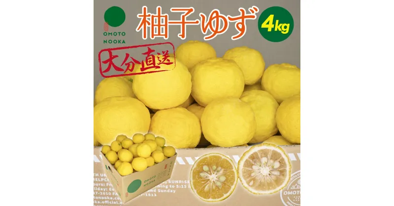 【ふるさと納税】＜先行予約受付中！2024年11月中旬から順次発送予定＞柚子(約4kg)かんきつ 柑橘 期間限定 おもとの丘【111300701】【未来農林】