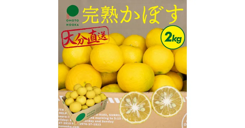 【ふるさと納税】＜先行予約受付中！2024年11月中旬から順次発送予定＞完熟かぼす(約2kg)かんきつ 柑橘 期間限定 おもとの丘【111300300】【未来農林】