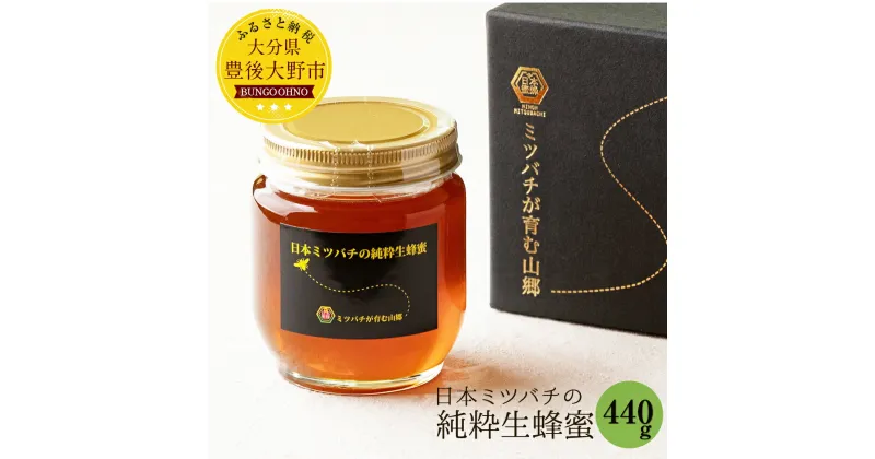 【ふるさと納税】日本ミツバチの純粋生蜂蜜 440g ハチミツ 国産 生はちみつ 生蜂蜜 和蜂 大分県産 豊後大野産 ギフト 贈り物 送料無料