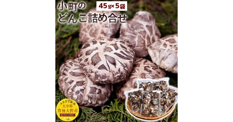 【ふるさと納税】小町のどんこ詰め合せ どんこ椎茸 45g×5パック 合計225g 国産 セット 九州産 どんこ しいたけ 大分県 乾椎茸 干しシイタケ 送料無料