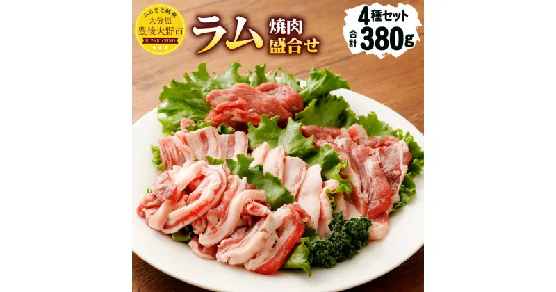 【ふるさと納税】 安藤牧場 ラム 焼肉 盛合せ 380g 4種 セット ラム肉 ロースまたは肩ロース もも バラ 子羊 羊肉 切落し 細切れ 小間切れ 詰め合わせ 冷凍 大分県産 九州産 送料無料