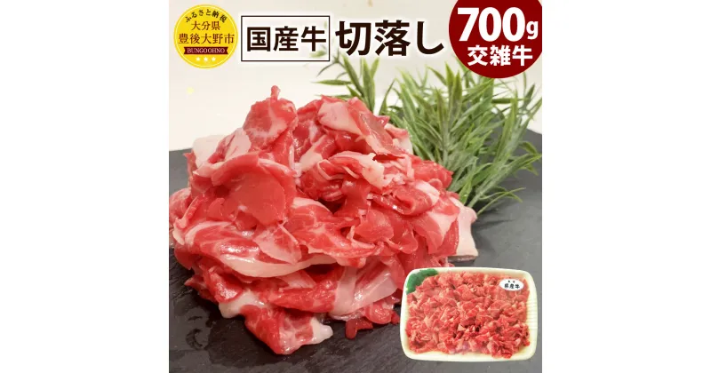 【ふるさと納税】大分県産 交雑牛 切落し 700g 国産牛 牛肉 お肉 切り落とし すき焼き 肉じゃが 牛丼 カレー 冷凍 国産 大分県 九州 送料無料