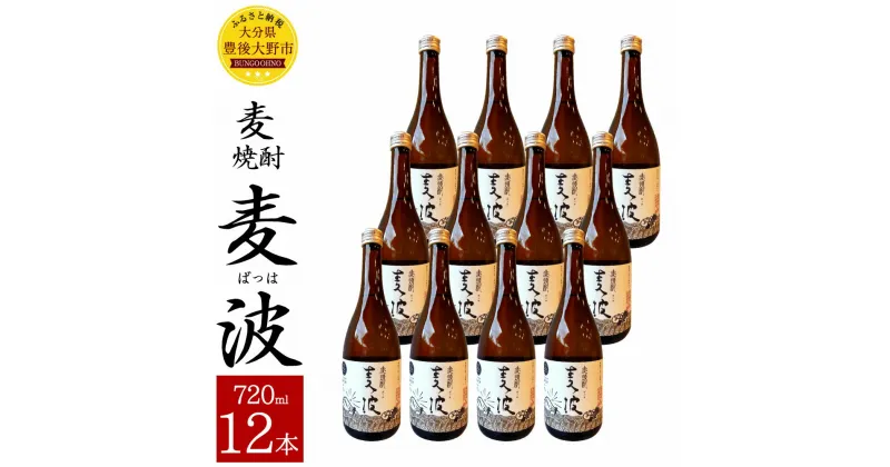 【ふるさと納税】麦焼酎 麦波 ばっは 720ml 12本 セット 25度 麦 麦麹 減圧蒸留 焼酎 お酒 国産 大分県産 九州 送料無料