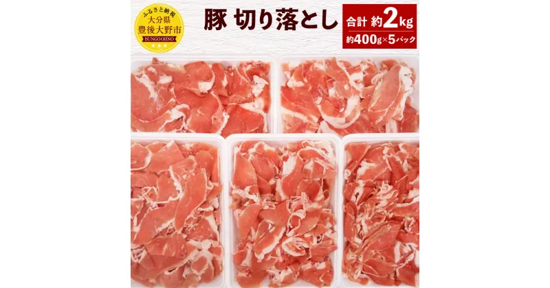 【ふるさと納税】米の恵み 豚 切落し 合計約2kg 約400g×5パック 大分県産 豚肉 お肉 切り落とし 冷凍 国産 九州 送料無料