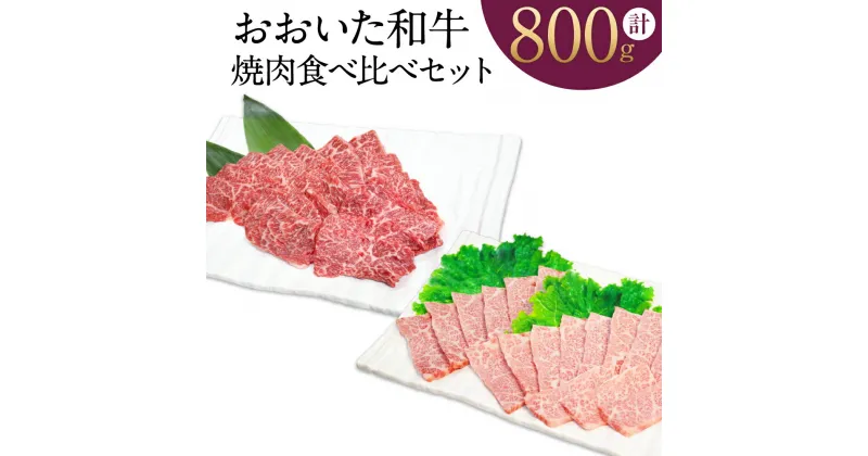 【ふるさと納税】おおいた和牛 焼肉 食べ比べ セット 合計800g バラ焼肉用400g もも焼肉用400g 霜降り 牛肉 和牛 国産 大分県 冷凍 送料無料