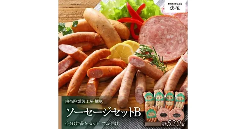 【ふるさと納税】【由布院燻製工房 燻家】ソーセージセットB 計530g＜小分け7品をセットしてお届け＞ | 小分け あらびウインナー ウインナー 詰め合わせ セット 加工品 おつまみ お取り寄せグルメ お取り寄せ グルメ 湯布院 由布院 ゆふいん