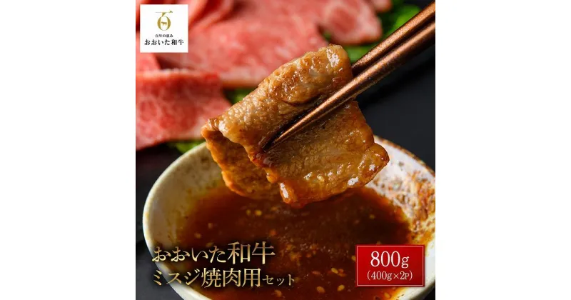 【ふるさと納税】おおいた和牛 ミスジ焼肉用 800g（400g×2P）セット | 国産牛 牛肉 霜降り ミスジ 焼肉 グルメ お取り寄せ 取り寄せ 送料無料 由布院 湯布院 ゆふいん