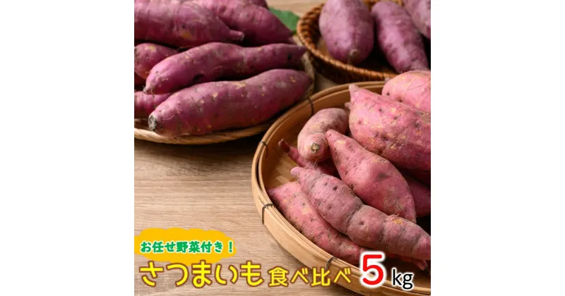 【ふるさと納税】【10月中旬～翌年1月発送】上田農園のさつまいも食べ比べセット5kgとユニーク野菜付き 安納芋 紫いも 焼いも スイートポテト 送料無料